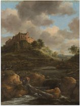 Poster – Oude meesters - Kasteel Bentheim, Jacob Isaacksz van Ruisdael - 30x40cm Foto op Posterpapier