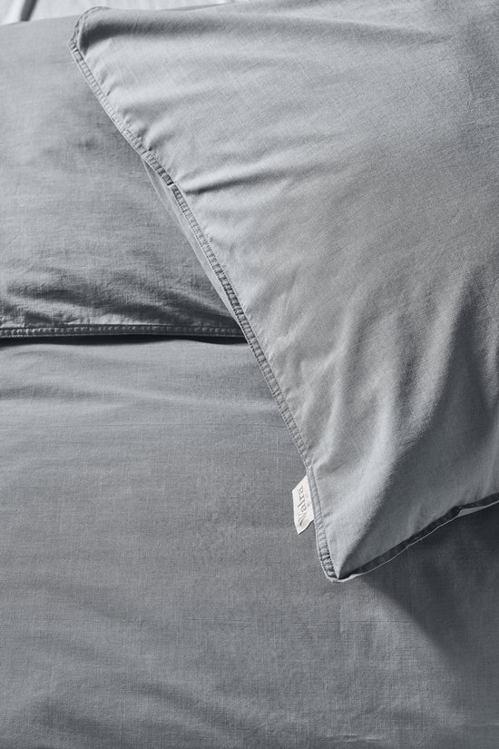 Walra Dekbedovertrek Vintage Cotton - 140x220 - 100% Katoen - Elephant Grey van Walra — afbeelding 3