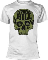 Cypress Hill Heren Tshirt -M- Skull Logo Wit
