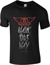 Aerosmith Heren Tshirt -XXXL- Walk This Way Zwart