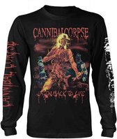Cannibal Corpse Longsleeve shirt -M- Eaten Back To Life Zwart