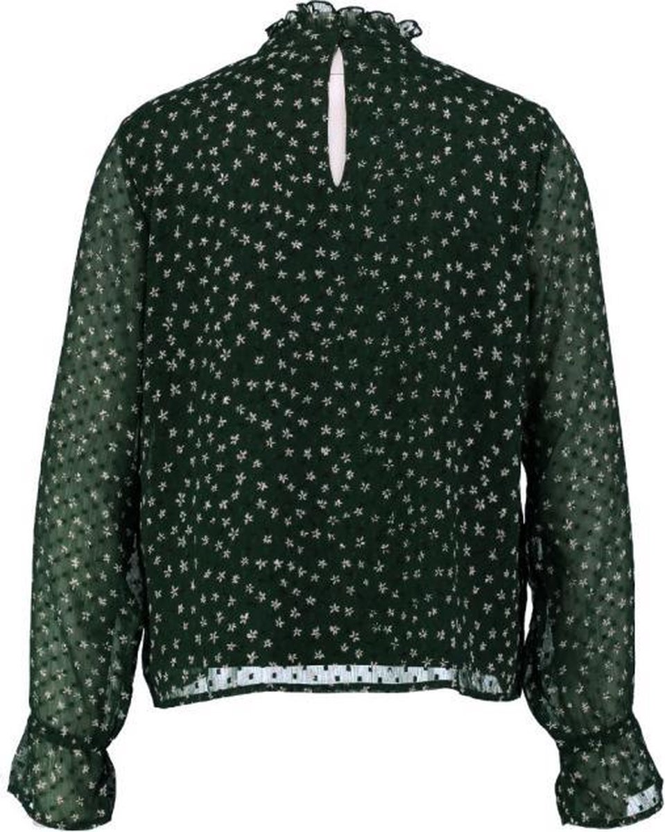 Only deels gevoerde groene blouse - Maat 40 | bol.com