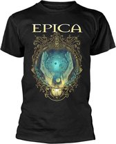 Epica Heren Tshirt -M- Mirror Zwart