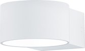 LED Wandlamp - Trion Lapaco - 4W - Warm Wit 3000K - Rond - Mat Wit - Aluminium - OSRAM LEDs - BSE