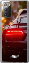 Samsung Galaxy Note 20 Hoesje Transparant TPU Case - Audi R8 Back #ffffff
