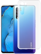 Oppo A91 hoesje - Soft TPU case - transparant