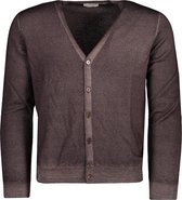 Gran Sasso  Vest Bruin Bruin Aansluitend - Maat 3XL  - Heren - Herfst/Winter Collectie - Wol