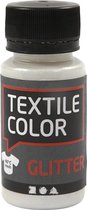 Textile Color, glitter, transparant, 50 ml/ 1 fles