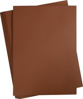 Gekleurd Karton, A2, 420x594 mm, 180 gr, donkerbruin, 100 vel/ 1 doos | Knutselpapier | Knutselkarton