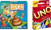 Spellenbundel - Bordspel - 2 Stuks - Trap Er Niet In & UNO