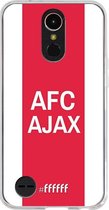 LG K10 (2017) Hoesje Transparant TPU Case - AFC Ajax - met opdruk #ffffff