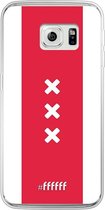 Samsung Galaxy S6 Edge Hoesje Transparant TPU Case - AFC Ajax Amsterdam1 #ffffff
