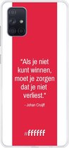 Samsung Galaxy A71 Hoesje Transparant TPU Case - AFC Ajax Quote Johan Cruijff #ffffff