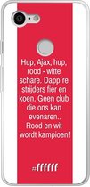 Google Pixel 3 Hoesje Transparant TPU Case - AFC Ajax Clublied #ffffff
