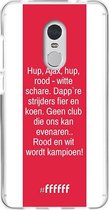 Xiaomi Redmi 5 Hoesje Transparant TPU Case - AFC Ajax Clublied #ffffff
