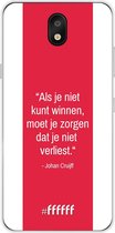 LG K30 (2019) Hoesje Transparant TPU Case - AFC Ajax Quote Johan Cruijff #ffffff