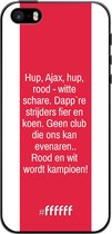 iPhone 5s Hoesje TPU Case - AFC Ajax Clublied #ffffff
