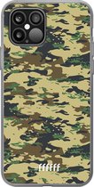 6F hoesje - geschikt voor iPhone 12 - Transparant TPU Case - Desert Camouflage #ffffff