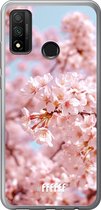 Huawei P Smart (2020) Hoesje Transparant TPU Case - Cherry Blossom #ffffff