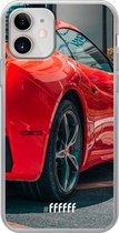 iPhone 12 Mini Hoesje Transparant TPU Case - Ferrari #ffffff