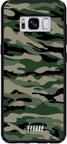 Samsung Galaxy S8 Hoesje TPU Case - Woodland Camouflage #ffffff