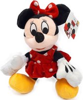 Mickey Mouse (Disney) - 3 Assorti - Minnie in Rode Jurk - Pluche Knuffel - 27 cm