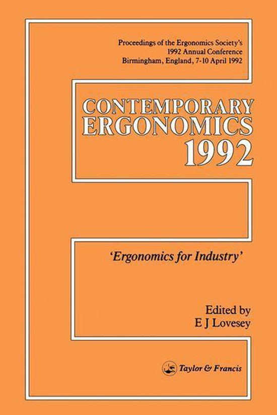 Contemporary Ergonomics - Contemporary Ergonomics - cover
