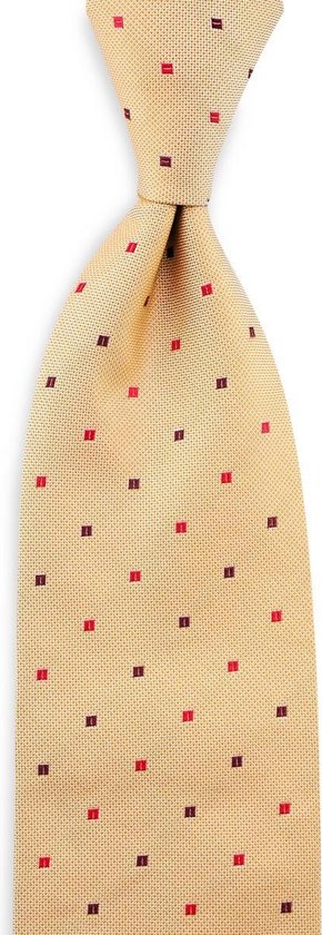 We Love Ties Cravate Avigliano, pure soie tissée, beige / rouge / bordeaux