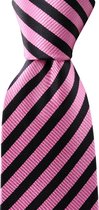We Love Ties - Stropdas Super Dad - geweven zuiver zijde - roze / marineblauw