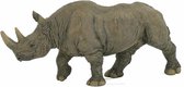 Plastic speelgoed figuur zwarte neushoorn 5 cm