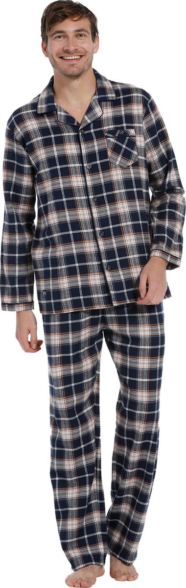 Geruite flanellen heren pyjama | bol.com