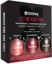 Dona Flavored Massage Gift Set - 3 x 30ml