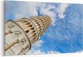 Schilderij - Beroemde scheve toren van Pisa — 100x70 cm
