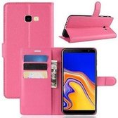 Samsung J4 Plus Hoesje Wallet Case Roze