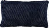 MARC O'POLO Nordic Knit Sierkussen Indigo blauw - 30x60 cm