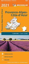 Regionale kaarten Michelin  -   Michelin 527 Provence Alpes Cote d'Azur 2021