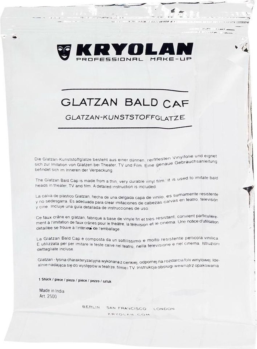 Kryolan Kaalkop Glatzan maat L