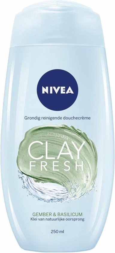 Foto: Nivea clay fresh douchegel ginger en basil 250 ml