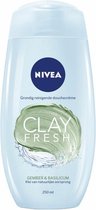 Nivea Clay Fresh Douchegel Ginger en Basil 250 ml