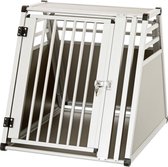 Honden Transportbox Aluminium - Grijs - 75 x 55 x 62 cm