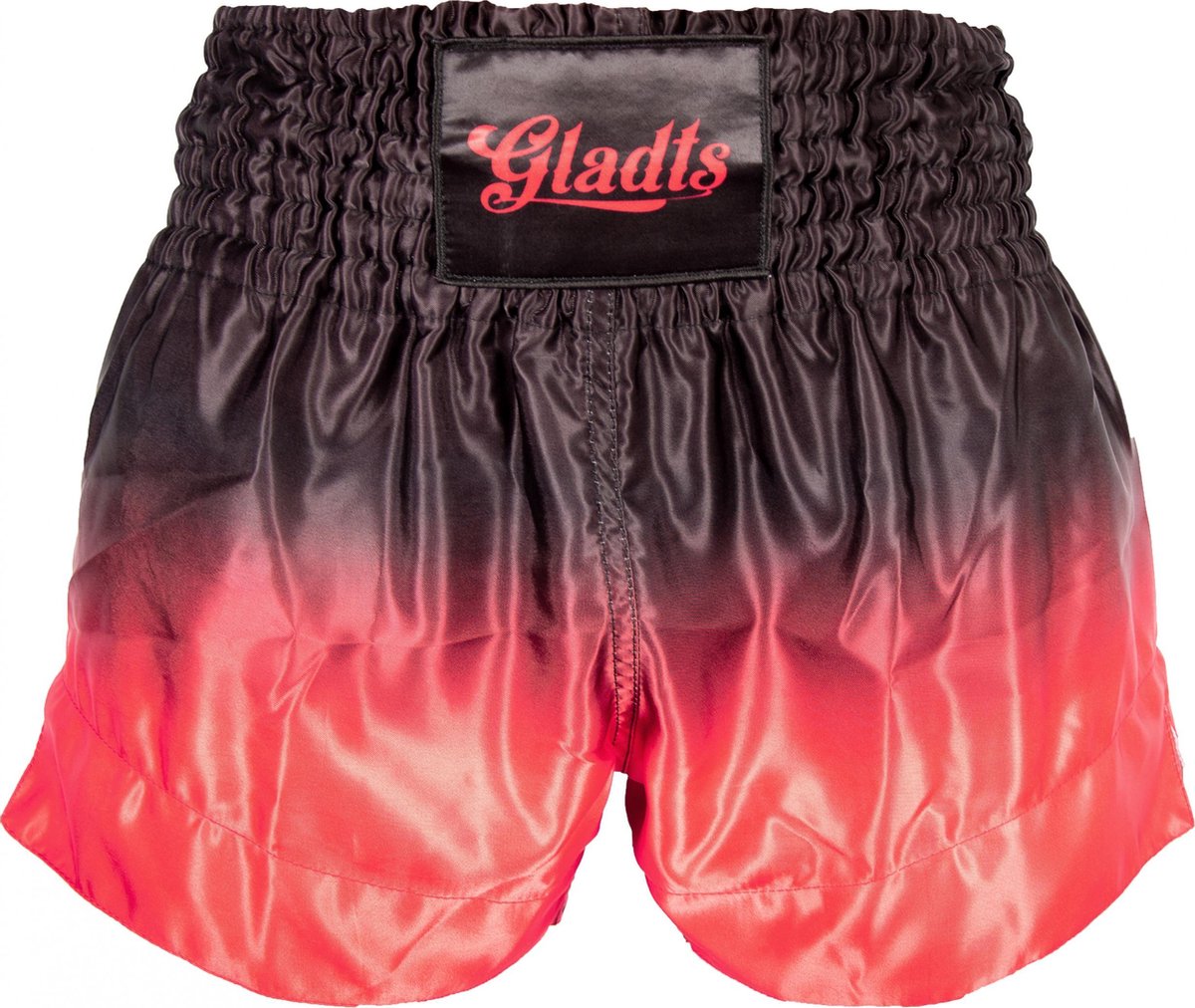 Gladts Kickboksbroek kinderen zwart/rood Maat XL