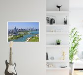 Lake Michigan en skyline van Chicago in Illinois - Foto op Forex - 90 x 60 cm