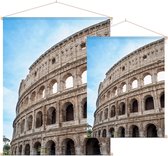 De bogen van het imposante Colosseum in Rome - Foto op Textielposter - 120 x 160 cm