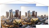 De skyline van downtown cityscape Los Angeles - Foto op Textielposter - 45 x 30 cm