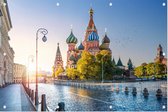 Sint-Basiliuskathedraal op het Rode Plein in Moskou - Foto op Tuinposter - 150 x 100 cm