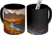 Magische Mok - Foto op Warmte Mok - Zonsondergang aan de toendra - 350 ML