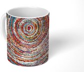 Mok - Cirkel - Kleuren - Tapijt - 350 ML - Beker