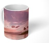 Mok - Lucht - Strand - Roze - 350 ML - Beker
