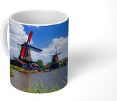 Mok - Landschap met windmolens aan het water - 350 ML - Beker