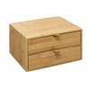 Five®   Bamboe bakjes met lades   - Hout - Duurzaam - 2 lades - Make-up kastje